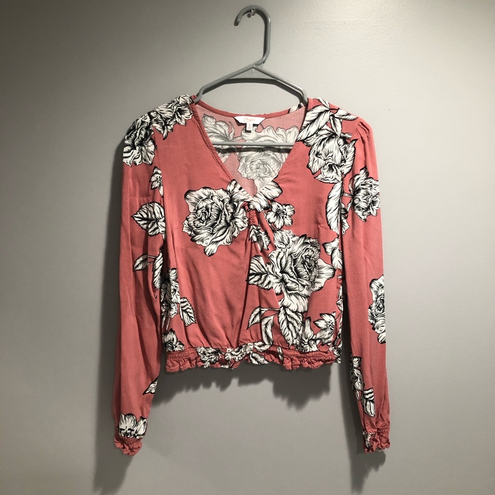 Pink Floral Top
